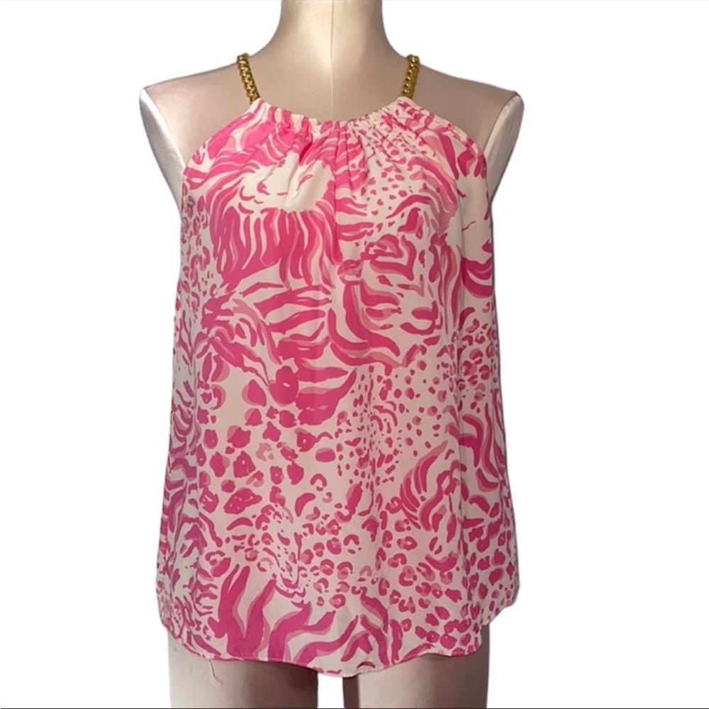 Lilly Pulitzer Cami with Gold chain straps